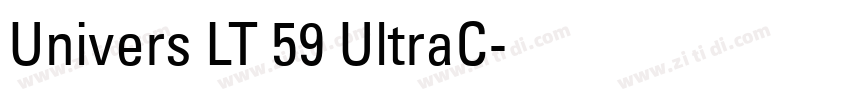 Univers LT 59 UltraC字体转换